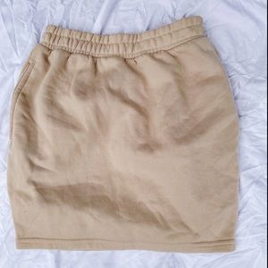 Pretty Little Thing Cream Mini Skirt